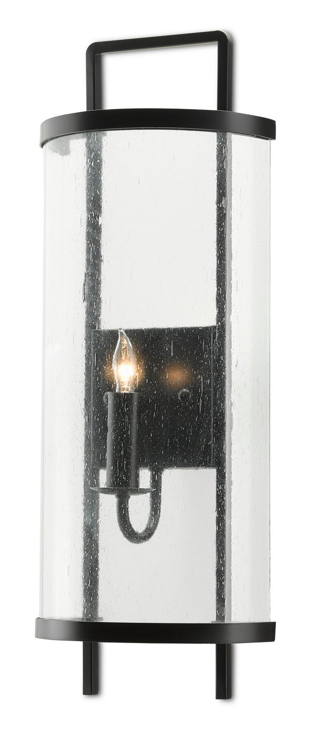 Currey and Company 5900-0040 One Light Wall Sconce, Antique Black