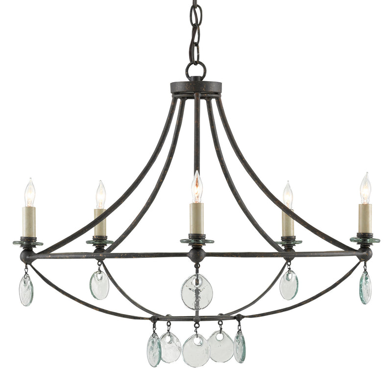 Currey and Company 9000-0641 Five Light Chandelier, Mayfair