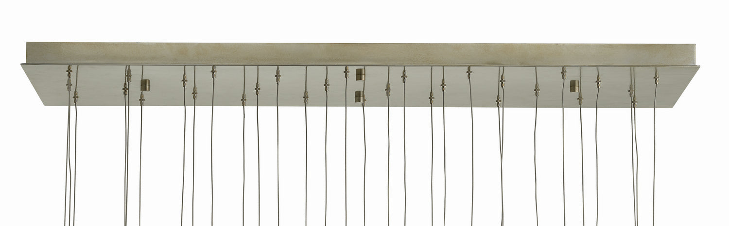 Currey and Company 9000-0693 30 Light Pendant, Nickel