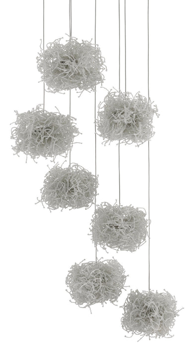 Currey and Company 9000-0697 Seven Light Pendant, Clear