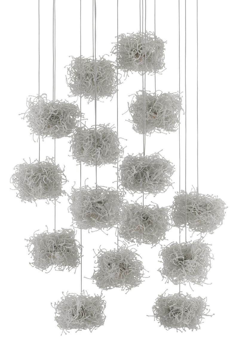 Currey and Company 9000-0698 15 Light Pendant, Clear