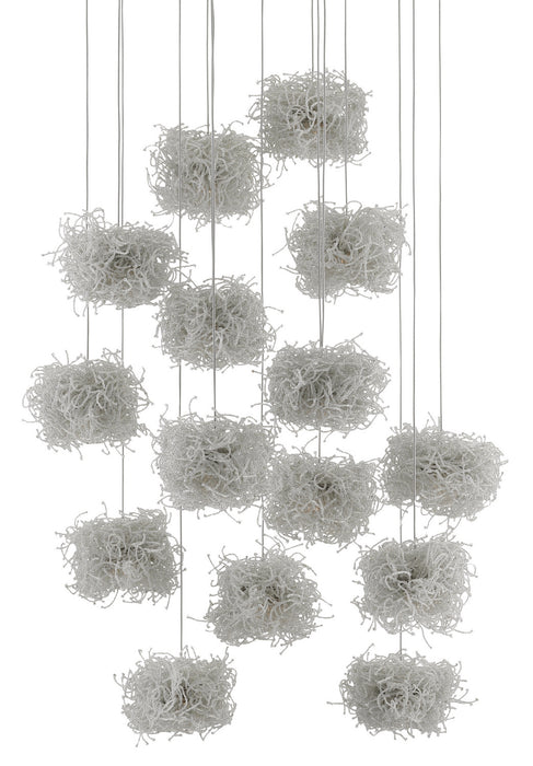Currey and Company 9000-0698 15 Light Pendant, Clear