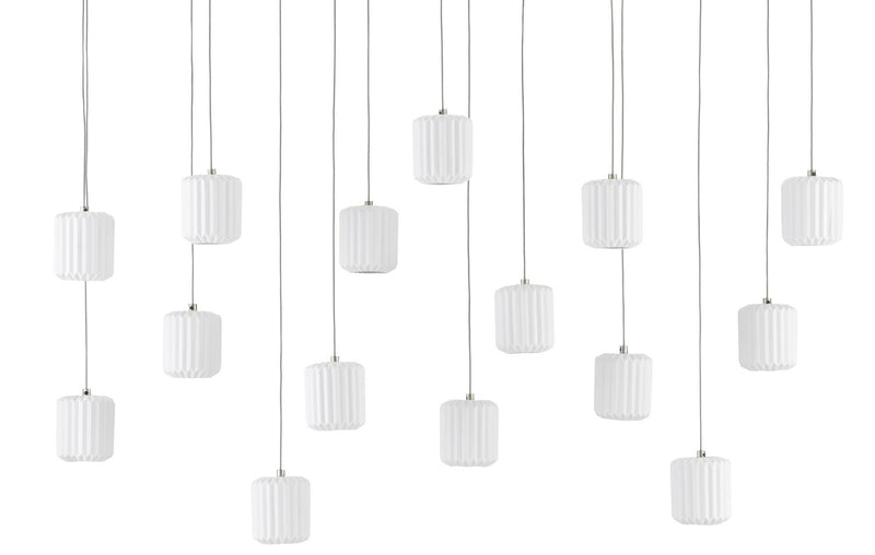 Currey and Company 9000-0713 15 Light Pendant, White