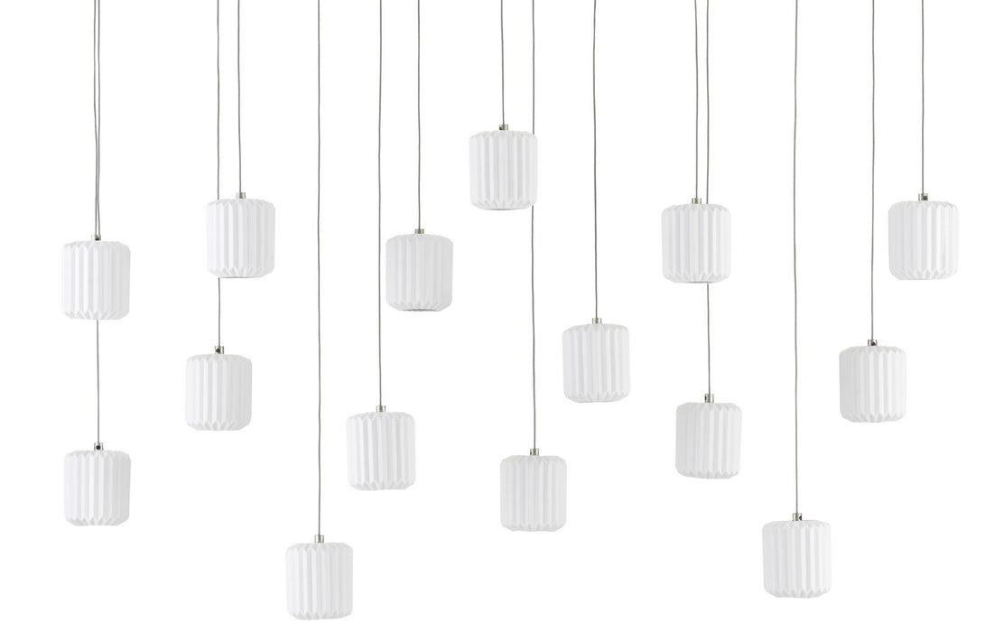 Currey and Company 9000-0713 15 Light Pendant, White