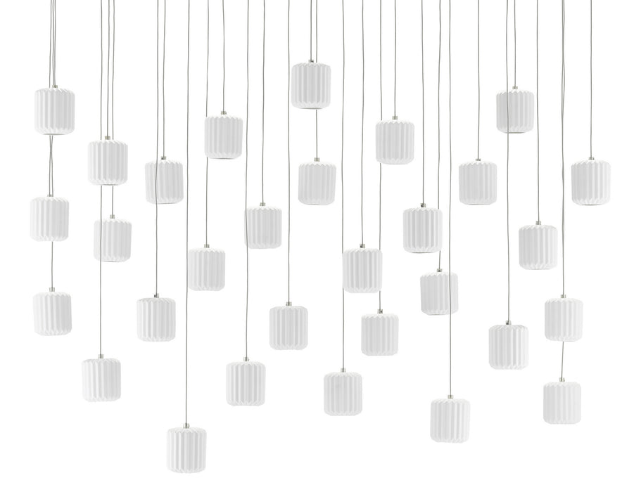 Currey and Company 9000-0714 30 Light Pendant, White