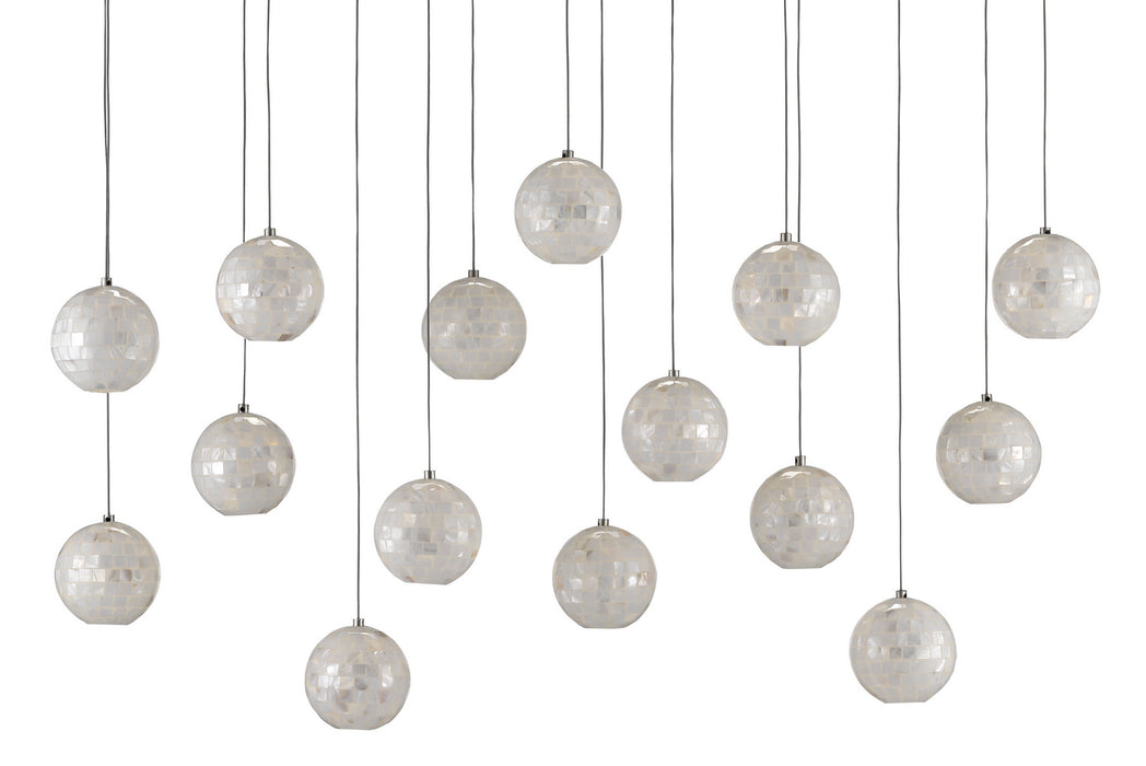 Currey and Company 9000-0720 15 Light Pendant, Pearl