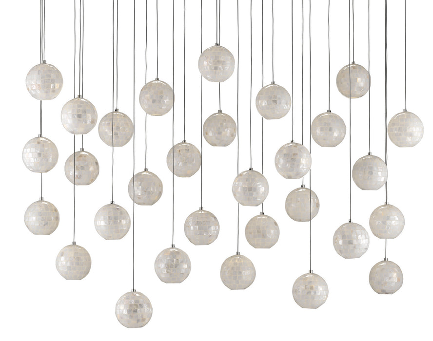 Currey and Company 9000-0721 30 Light Pendant, Pearl