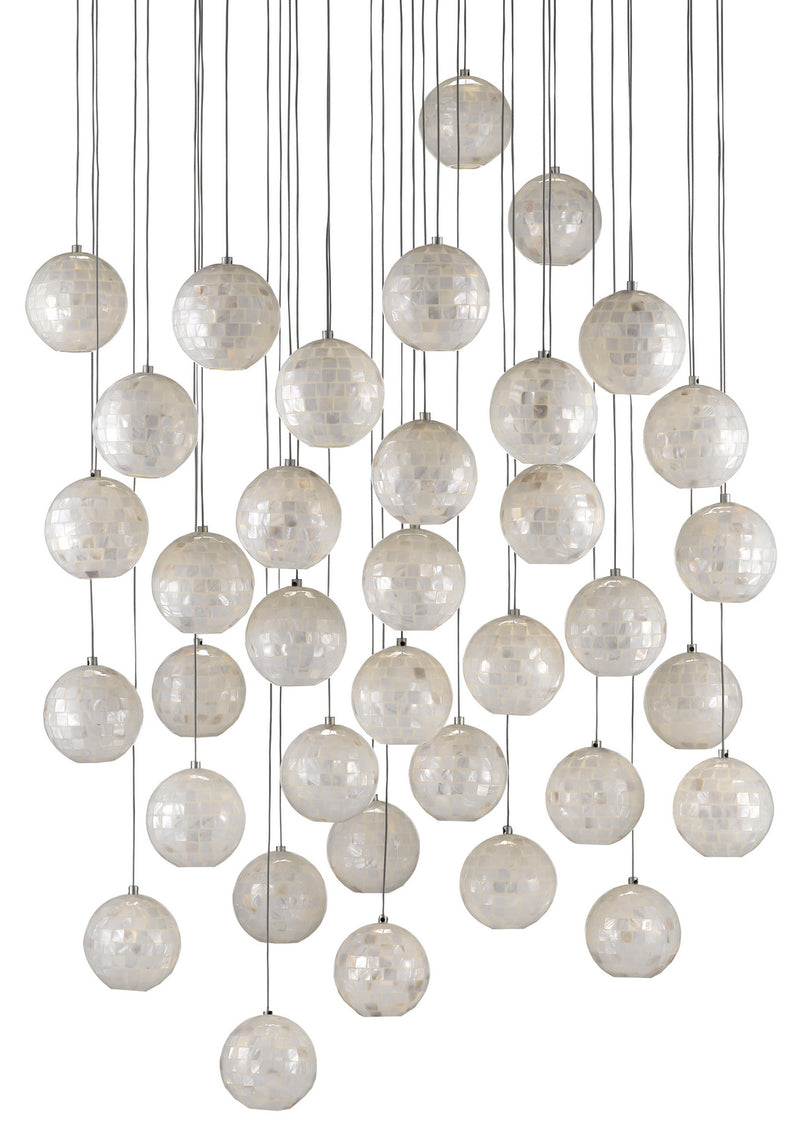 Currey and Company 9000-0722 36 Light Pendant, Pearl