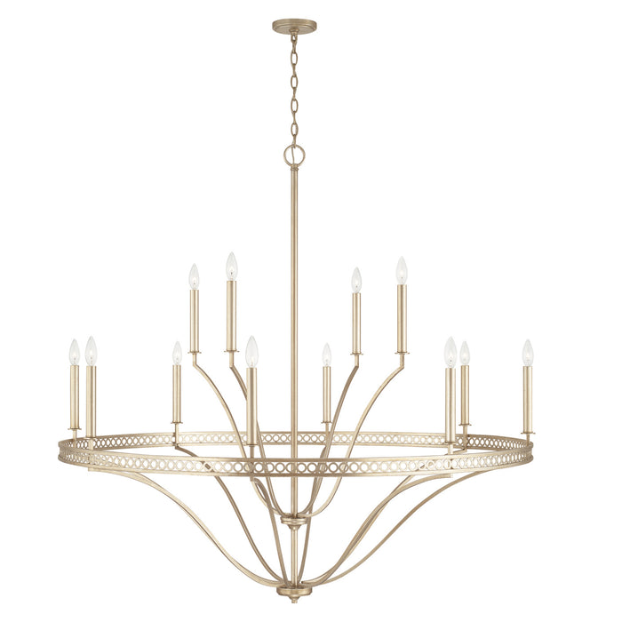 Capital Lighting 443101WG 12 Light Chandelier, Winter Gold