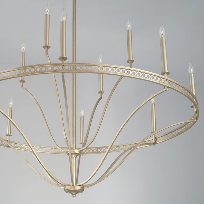 Capital Lighting 443101WG 12 Light Chandelier, Winter Gold