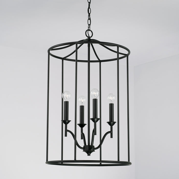 Capital Lighting 542041MB Four Light Foyer, Matte Black