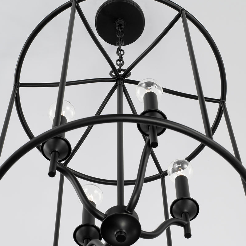 Capital Lighting 542041MB Four Light Foyer, Matte Black