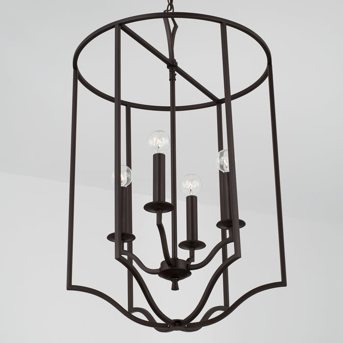 Capital Lighting 542841OB Four Light Foyer, Old Bronze