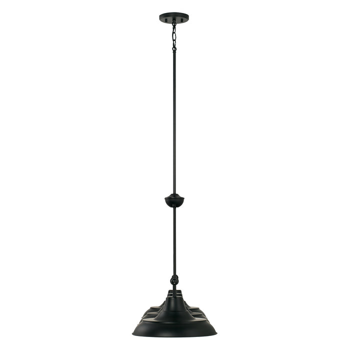 Capital Lighting 842131MB Three Light Island Pendant, Matte Black