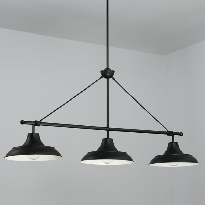Capital Lighting 842131MB Three Light Island Pendant, Matte Black