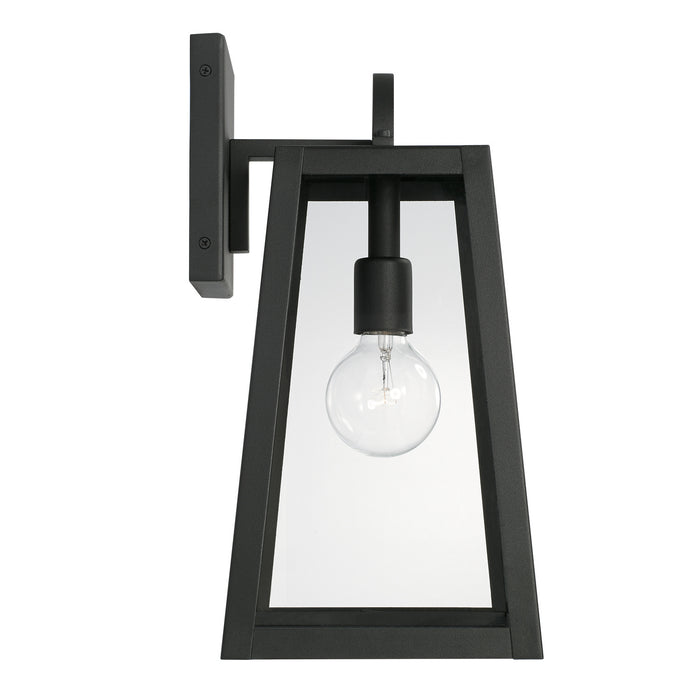 Capital Lighting 943711BK One Light Outdoor Wall Lantern, Black