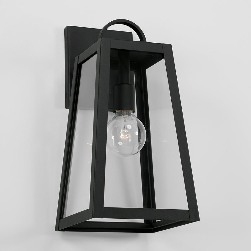 Capital Lighting 943711BK One Light Outdoor Wall Lantern, Black
