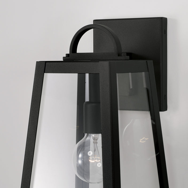 Capital Lighting 943711BK One Light Outdoor Wall Lantern, Black