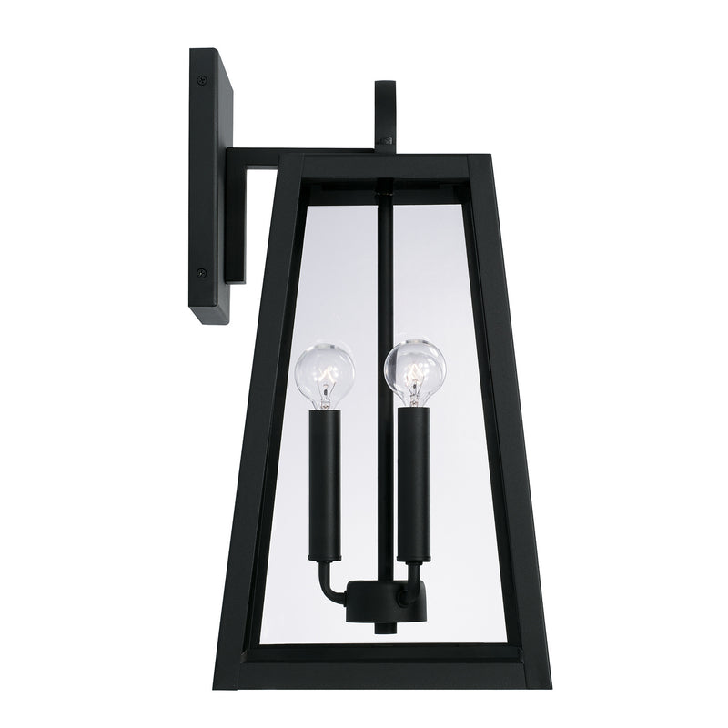 Capital Lighting 943732BK Three Light Outdoor Wall Lantern, Black
