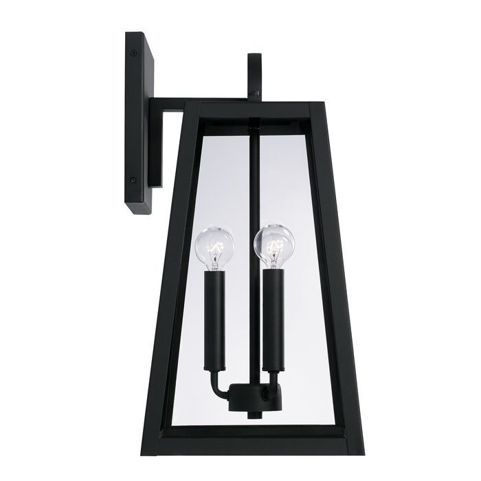 Capital Lighting 943732BK Three Light Outdoor Wall Lantern, Black