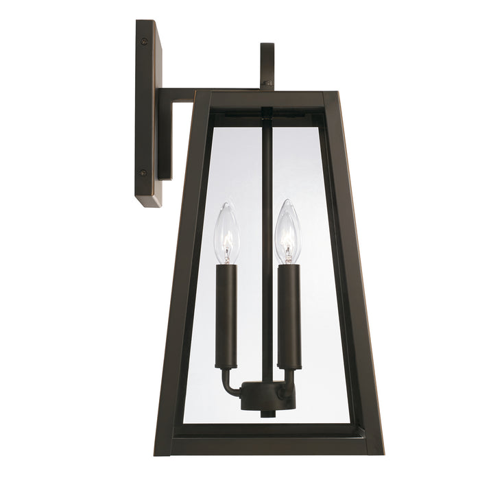 Capital Lighting 943732OZ Three Light Outdoor Wall Lantern, Oiled Bronze