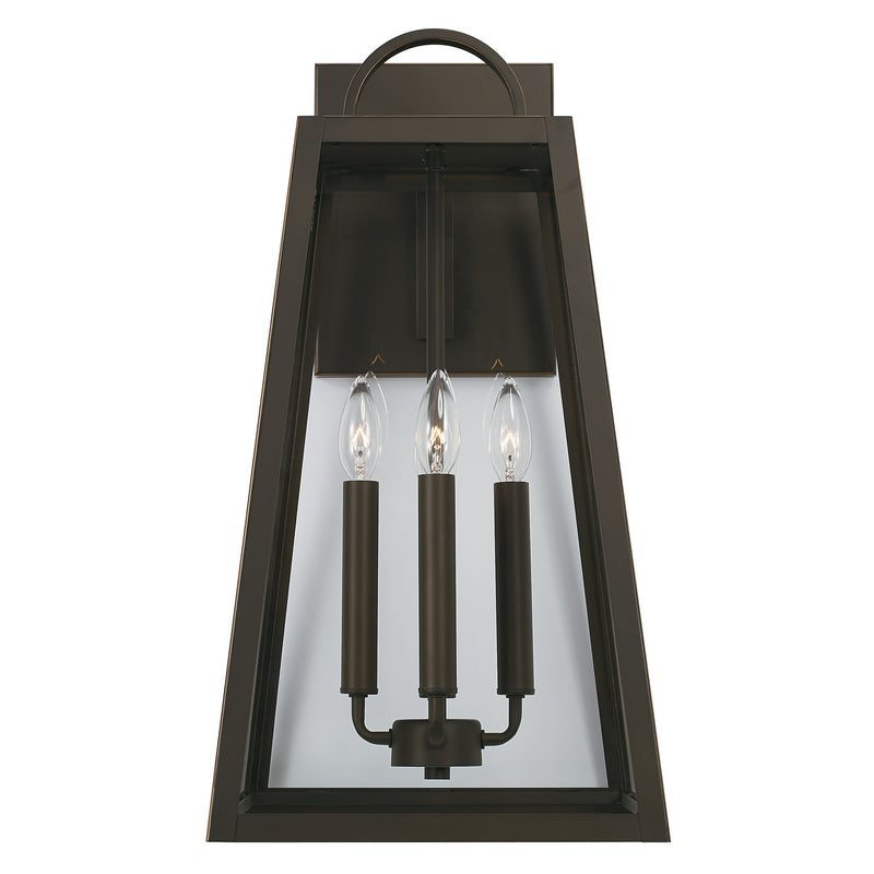 Capital Lighting 943743OZ Four Light Outdoor Wall Lantern, Oiled Bronze