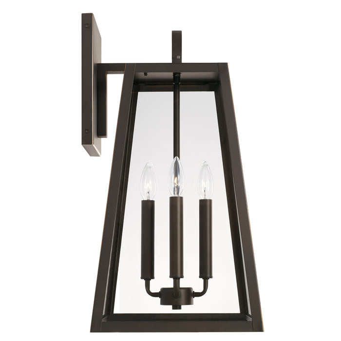 Capital Lighting 943743OZ Four Light Outdoor Wall Lantern, Oiled Bronze