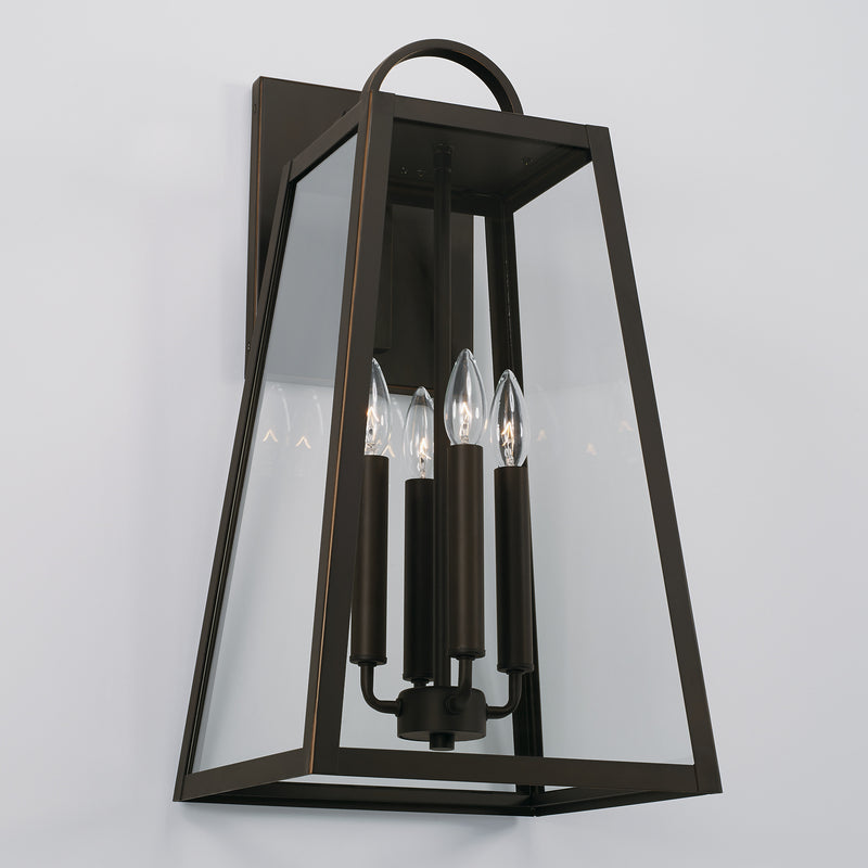 Capital Lighting 943743OZ Four Light Outdoor Wall Lantern, Oiled Bronze