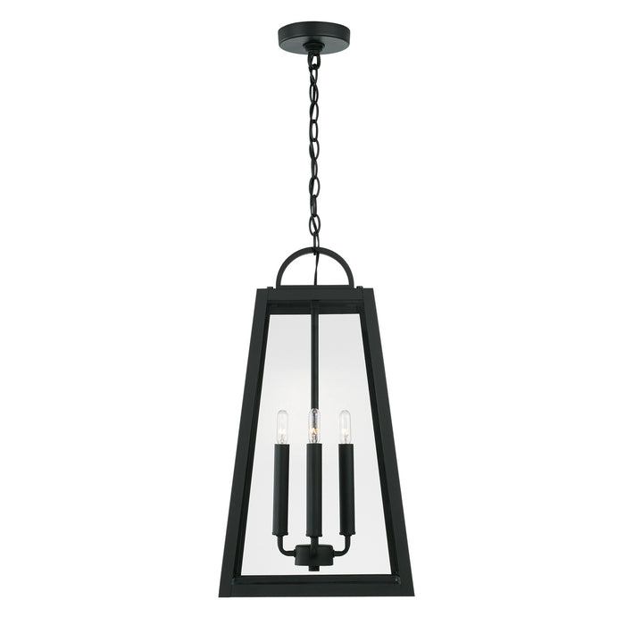Capital Lighting 943744BK Four Light Outdoor Hanging Lantern, Black