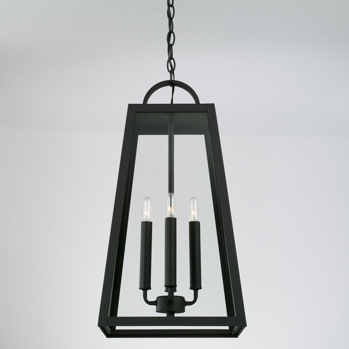Capital Lighting 943744BK Four Light Outdoor Hanging Lantern, Black
