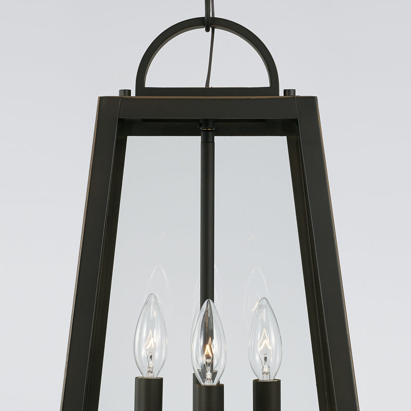 Capital Lighting 943744OZ Four Light Outdoor Hanging Lantern, Oiled Bronze