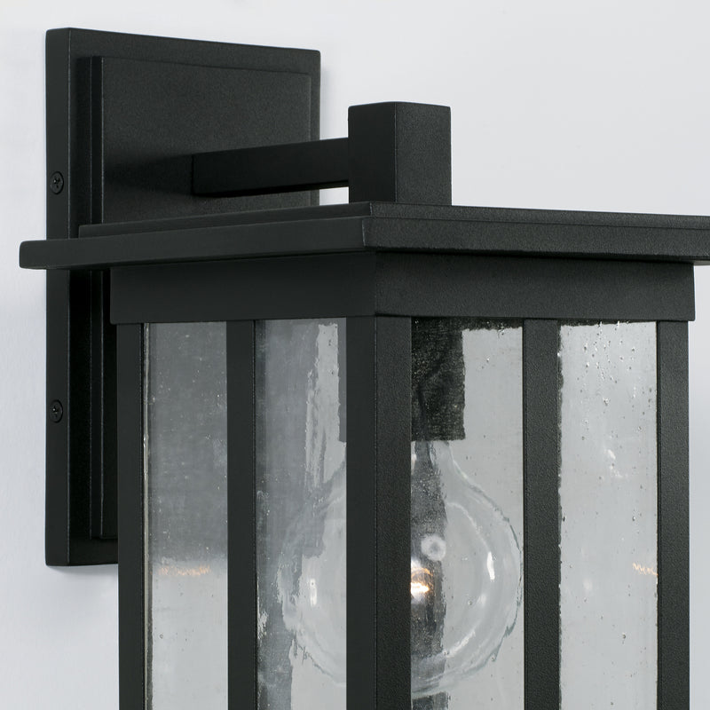 Capital Lighting 943811BK One Light Outdoor Wall Lantern, Black