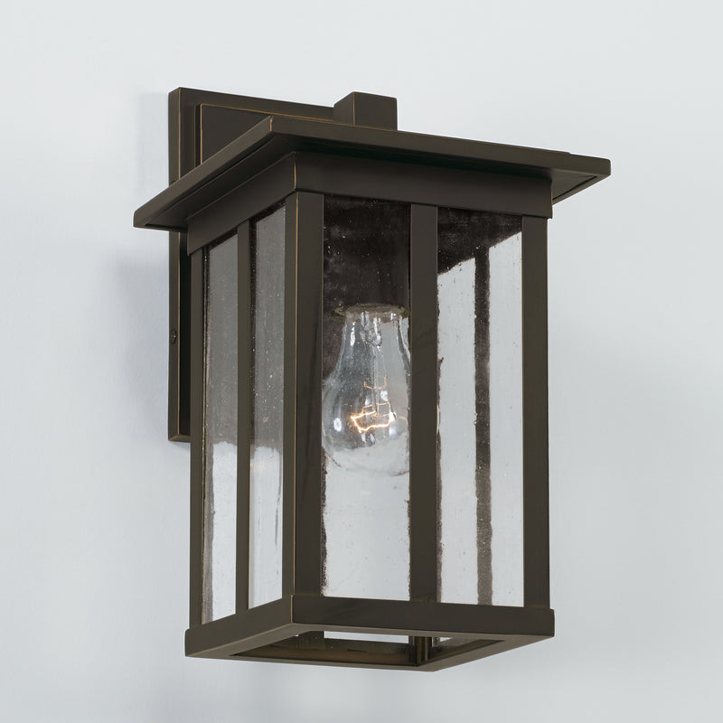 Capital Lighting 943811OZ One Light Outdoor Wall Lantern, Oiled Bronze