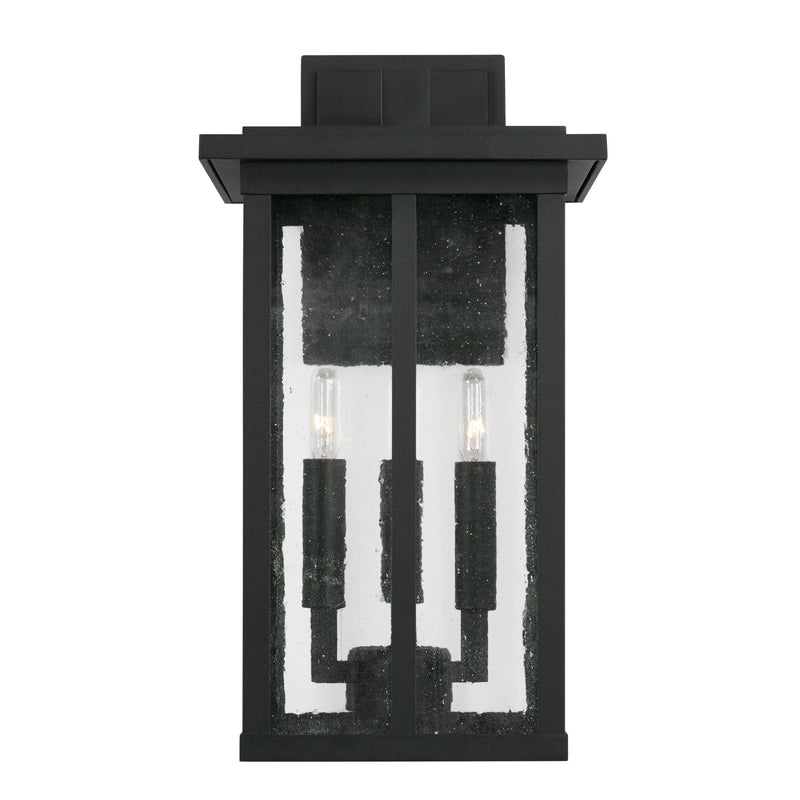 Capital Lighting 943832BK Three Light Outdoor Wall Lantern, Black