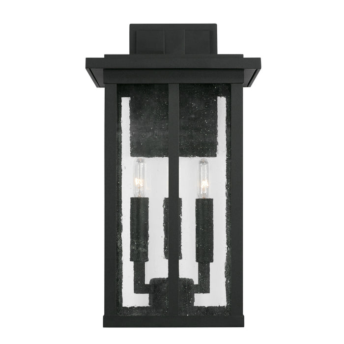 Capital Lighting 943832BK Three Light Outdoor Wall Lantern, Black