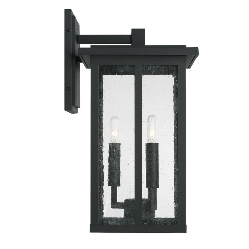Capital Lighting 943832BK Three Light Outdoor Wall Lantern, Black