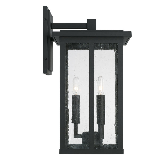 Capital Lighting 943832BK Three Light Outdoor Wall Lantern, Black