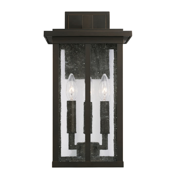 Capital Lighting 943832OZ Three Light Outdoor Wall Lantern, Oiled Bronze