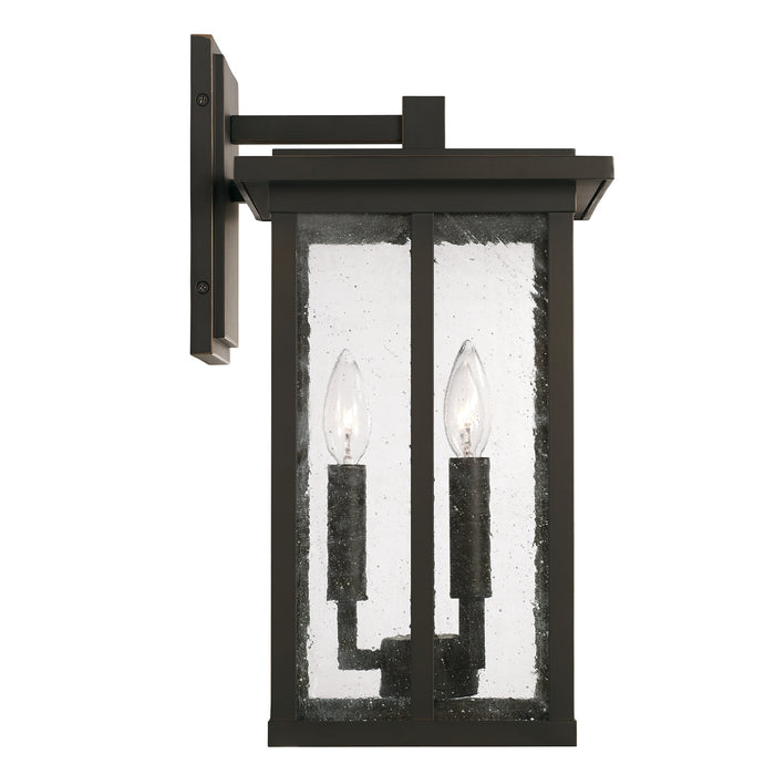 Capital Lighting 943832OZ Three Light Outdoor Wall Lantern, Oiled Bronze
