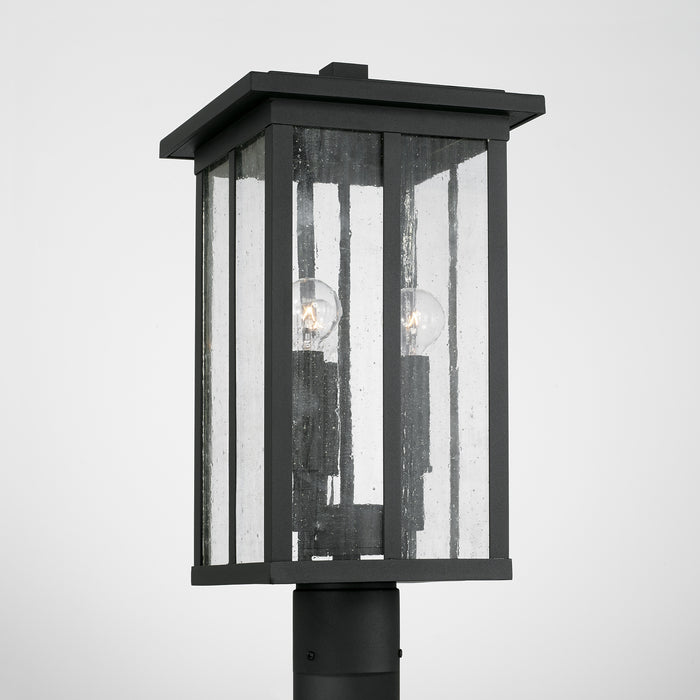 Capital Lighting 943835BK Three Light Outdoor Post Lantern, Black