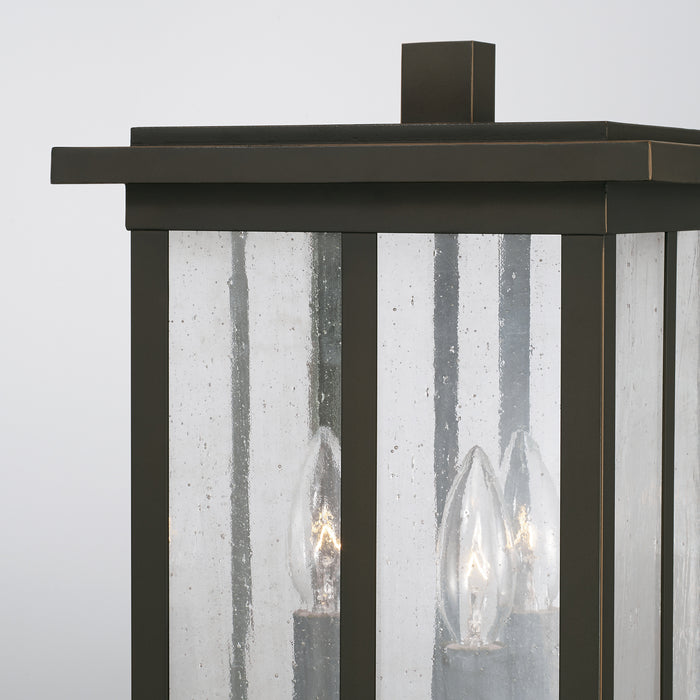 Capital Lighting 943835OZ Three Light Outdoor Post Lantern, Oiled Bronze