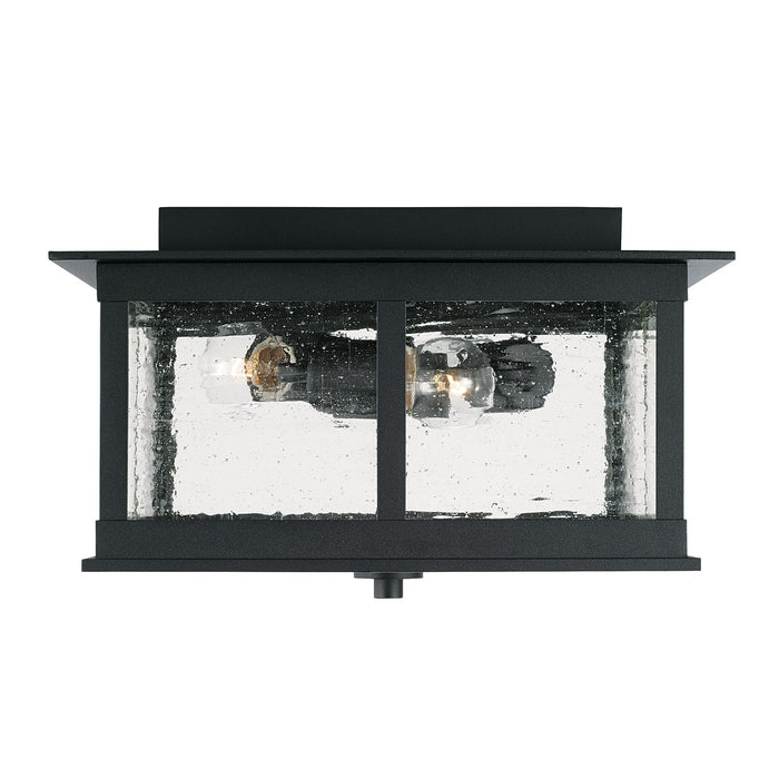 Capital Lighting 943836BK Three Light Outdoor Flush Mount, Black