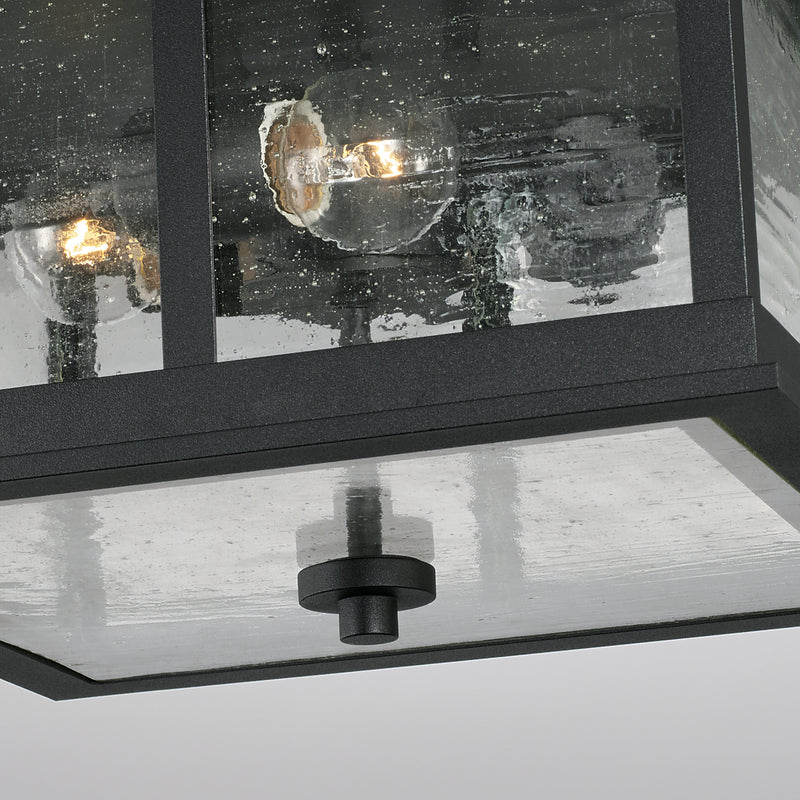 Capital Lighting 943836BK Three Light Outdoor Flush Mount, Black