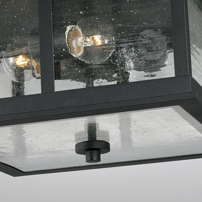 Capital Lighting 943836BK Three Light Outdoor Flush Mount, Black