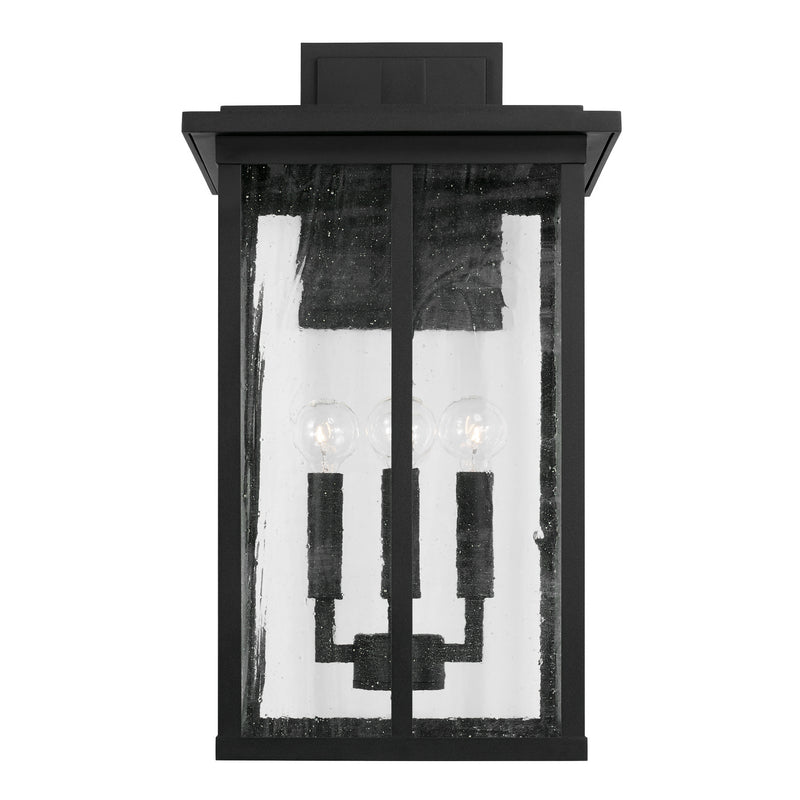 Capital Lighting 943843BK Four Light Outdoor Wall Lantern, Black