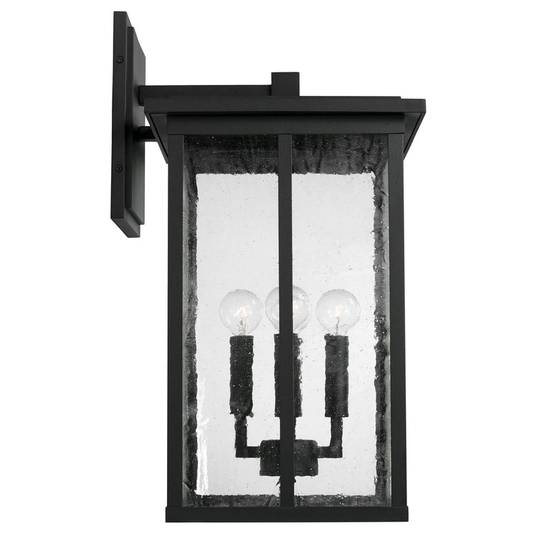 Capital Lighting 943843BK Four Light Outdoor Wall Lantern, Black