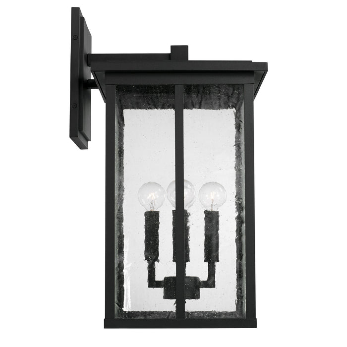 Capital Lighting 943843BK Four Light Outdoor Wall Lantern, Black