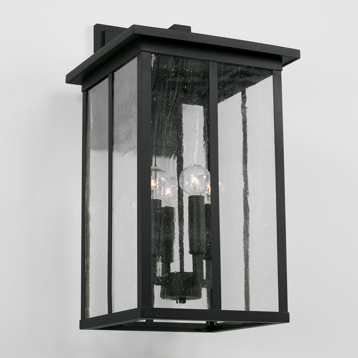 Capital Lighting 943843BK Four Light Outdoor Wall Lantern, Black