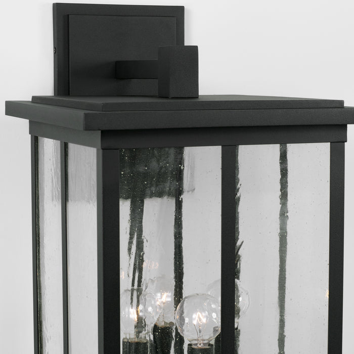 Capital Lighting 943843BK Four Light Outdoor Wall Lantern, Black