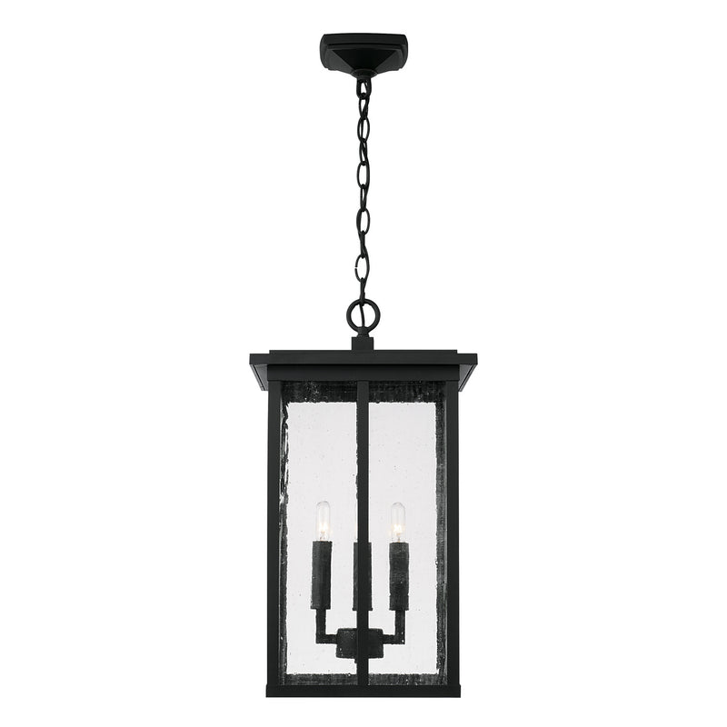 Capital Lighting 943844BK Four Light Outdoor Hanging Lantern, Black